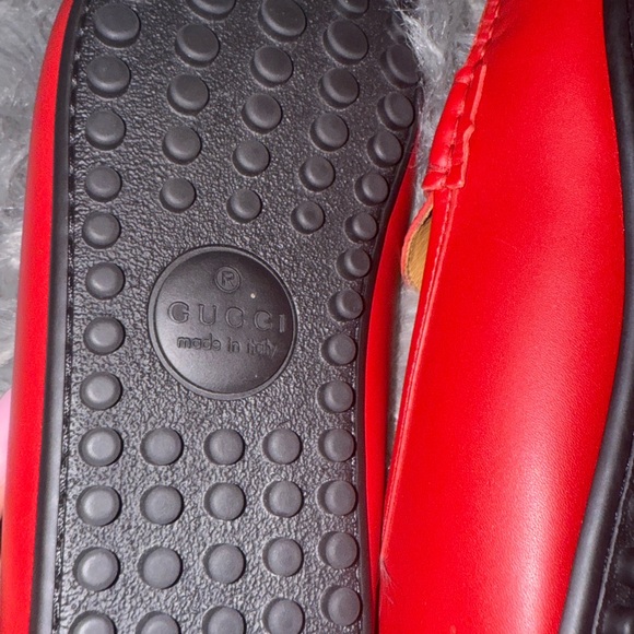 AUTHENTIC Gucci Red Leather Loafers for Men (DUST BAGS ONLY) (WORN ONCE) - Picture 3 of 6